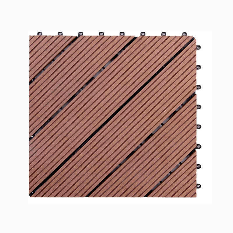 木材プラスチック複合 WPC デッキ タイル設計された床材の庭の装飾品